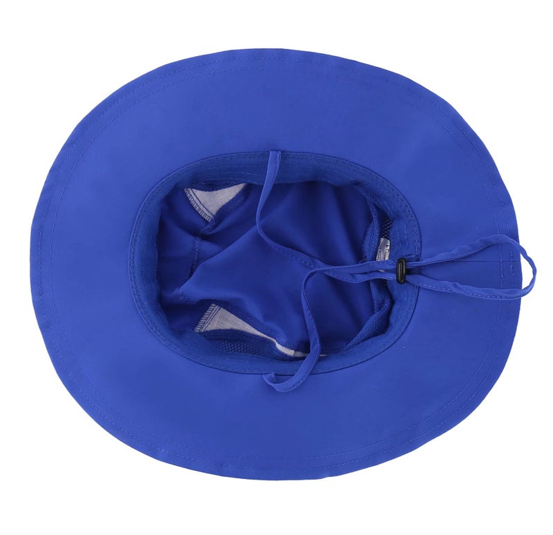 Connectyle Toddler Baby UV Sun Hat for Kids Adjustable Summer Beach Hat Fishing Sun Hat S Royal Blue - Image 3